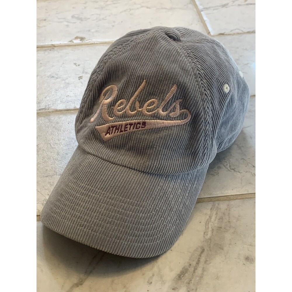 American Eagle Womens Hat - Corduroy Cap Blue / Pink Strapback Rebels Athletics